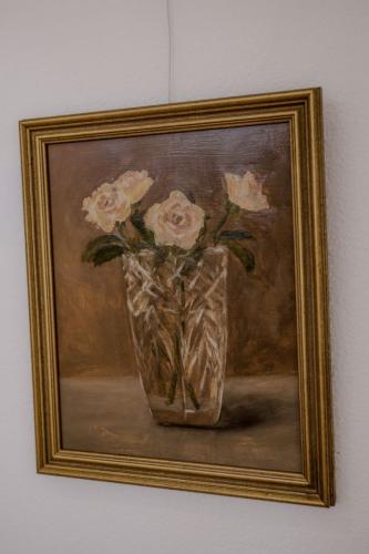 Molly Stephenson | Peach Rose In Crystal Vase | Image by Leximagery